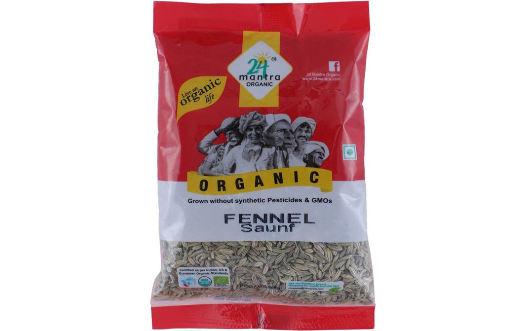 24 Mantra Organic Fennel Saunf    Pack  100 grams
